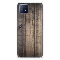 OPPO A53 5G | OPPO A73 5G Bumper Hoesje Steigerhout - thumbnail