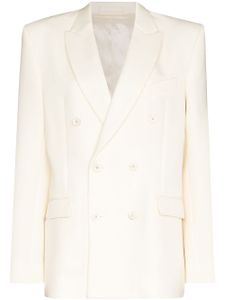 WARDROBE.NYC blazer à boutonnière croisée - Blanc