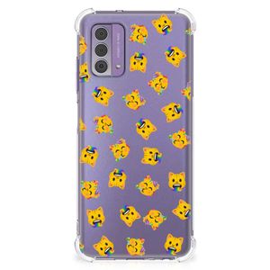 Doorzichtige Silicone Hoesje voor Nokia G42 Katten Emojis