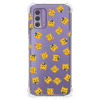 Doorzichtige Silicone Hoesje voor Nokia G42 Katten Emojis - thumbnail