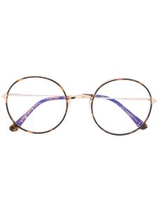 TOM FORD Eyewear lunettes de vue à monture ronde - Marron