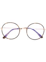 TOM FORD Eyewear lunettes de vue à monture ronde - Marron - thumbnail