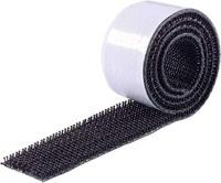 Binder Band 75763-H1 Klittenband Om vast te plakken Paddenstoel (l x b) 500 mm x 25 mm Zwart 1 stuk(s)