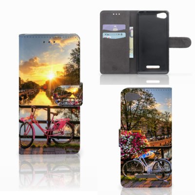 Wiko Lenny 2 Flip Cover Amsterdamse Grachten