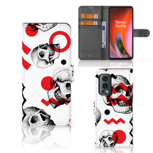 Telefoonhoesje met Naam OnePlus Nord 2 5G Skull Red