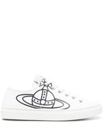 Vivienne Westwood baskets en toile Plimsoll à imprimé Orb - Blanc - thumbnail