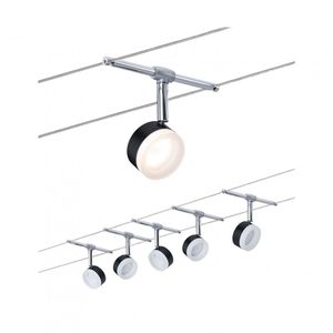 Paulmann Wire Systems 94457 Kabelsysteem compleet LED vast ingebouwd LED Zwart, Chroom