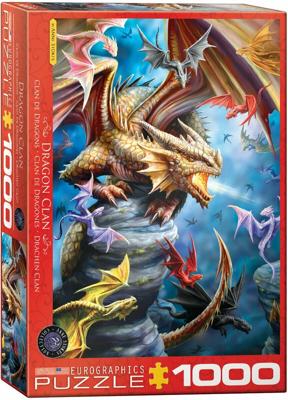 Dragon Clan - Anne Stokes Puzzel 1000 Stukjes Dragon Clan - Anne Stokes Puzzel 1000 Stukjes