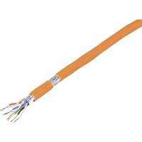 TRU COMPONENTS TC-8456100 Netwerkkabel CAT 7a S/FTP 4 x 2 x 0.26 mm² Oranje 50 m