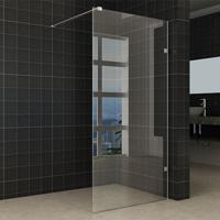 Inloopdouche Miami 80x200cm Antikalk Helder Glas Chroom Profielloos 8mm Veiligheidsglas Easy Clean