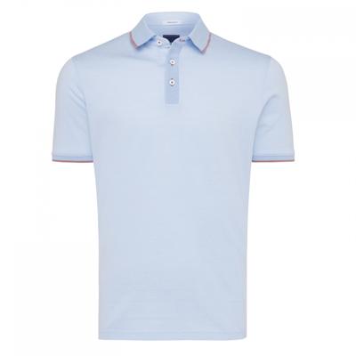 Tresanti Heren Poloshirt Lichtblauw Pique