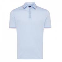 Tresanti Heren Poloshirt Lichtblauw Pique