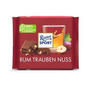 Ritter Sport Ritter Sport - Rum Trauben Nuss 100 Gram