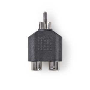 Nedis 1x RCA male naar 2x RCA female adapter