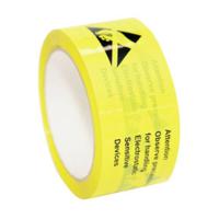 Antistat 054-0002 ESD-tape Geel (l x b) 65 m x 50 mm Zelfklevend 65 m - thumbnail