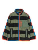 Stella McCartney Kids veste colour block à rayures - Vert - thumbnail