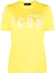 DSQUARED2 t-shirt en coton à logo imprimé - Jaune