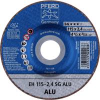 PFERD EH 115-2,4 SG ALU 61340312 Doorslijpschijf gebogen 115 mm 25 stuk(s) Aluminium, Non-ferrometaal