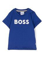 BOSS Kidswear t-shirt en coton à logo imprimé - Bleu