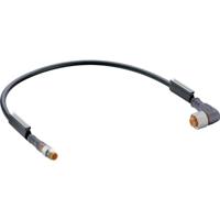 Belden 11867-1 sensor-/actuatorconnector, geconfectioneerde M12-stekker, recht, bus, hoek 0,60 m aantal polen: 4 1