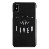 To be lived: iPhone XS Max Volledig Geprint Hoesje - thumbnail