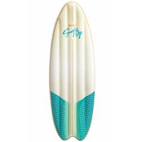 Intex Opblaasbare surfplank - wit/groen - 178 cm - vinyl