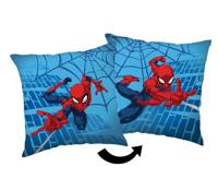 Marvel Spider-Man kussen 40 x 40 cm, zacht, decoratief blauw sierkussen voor kinderkamer, sofa of cadeau, officiële gelicentieerde superheldendecoratie - jongenskameraccessoire