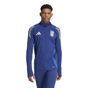 adidas Italië Trainingstrui 1/4-Zip 2024-2026 Donkerblauw Blauw Goud