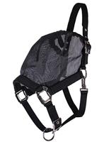 QHP Halster Vliegenmasker Combi - Black - Pony