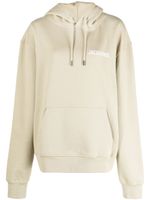 Jacquemus logo-print organic-cotton hoodie - Vert