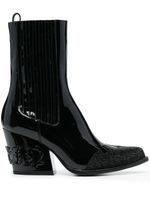 Philipp Plein bottines à ornements en cristal - Noir