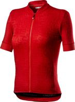 Castelli Promessa Jaquard SS fietsshirt rood dames S