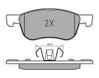 Remblokkenset, schijfrem MEYLE, Inbouwplaats: Vooras, u.a. für Ford - thumbnail