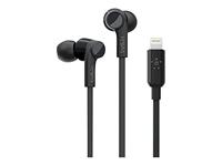 Belkin SoundForm iPhone Kopfhörer mit Lightning Connector (Lightning-Ohrhörer für iPhone 12, 12 Pro, 12 Pro Max, 12 mini, 11, 11 Pro, 11 Pro Max, XS Max, XS, X, SE, 8 Plus, 8, 7 Plus, 7), Schwarz