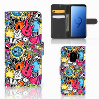 Samsung Galaxy S9 Wallet Case met Pasjes Punk Rock - thumbnail