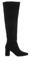 Lilian Dames Laarzen in Suede (Zwart)