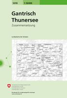 Wandelkaart - Topografische kaart 5018 Gantrisch - Thuner See | Swisst - thumbnail