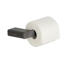 Toiletrolhouder Geesa Shift Zonder Klep met Diagonaal Strepenpatroon Zwart Geesa