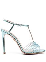 Aquazzura sandales Amore Mio 105 mm ornées de cristaux - Bleu