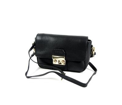 DAUVILLE chique dames kleptas schoudertas zwart