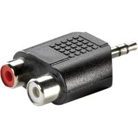 Value 11.99.4441 Jackplug Audio Adapter [1x Jackplug male 3,5 mm - 2x Cinch-koppeling] 23.50 m Zwart