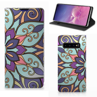 Samsung Galaxy S10 Smart Cover Purple Flower