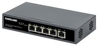 Intellinet 561808 5-poorts Gigabit Switch met Poe Passante voeding, zwart