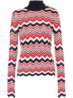 Balmain pull à motif de chevrons - Rose - thumbnail