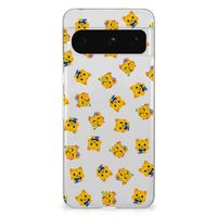 TPU bumper voor Google Pixel 8 Pro Katten Emojis - thumbnail