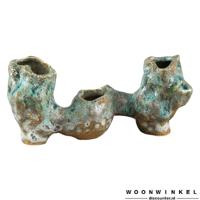 Corall green ceramic pot multiple inputs low m