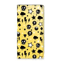 Mobiel BookCase Samsung Galaxy S23 Punk Geel