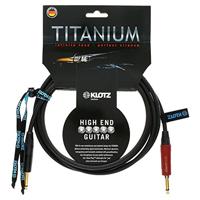 Klotz TI-0600PSP Titanium Instrument Kabel, recht naar recht, 20ft