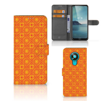 Nokia 3.4 Telefoon Hoesje Batik Oranje