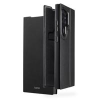 Hama Hoes voor mobiele telefoon voor Samsung Galaxy S24 Ultra (telefoonhoesje, etui met kaartenvak, kunstleer, metalen elementen, standfunctie, extra bescherming van display en camera, magneet,